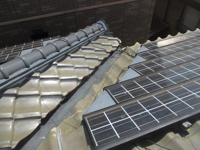 播磨町の新しく交換した谷板金